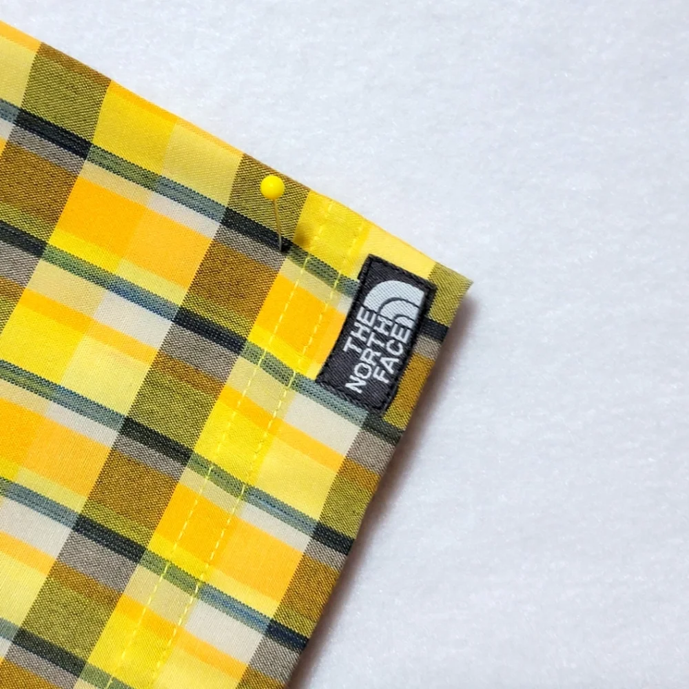The North Face Men's Yellow Plaid Shirt SIZE‎ XL #735